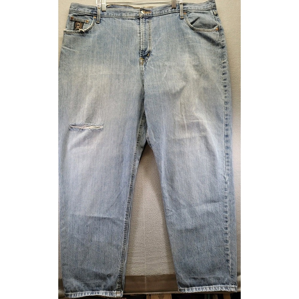 Cinch Black Label Jeans 46x32 Loose Tapered Leg Cowboy Western Rodeo Distressed‎